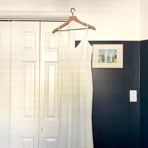 Lulu’s “Infinite Glory” White Maxi Dress